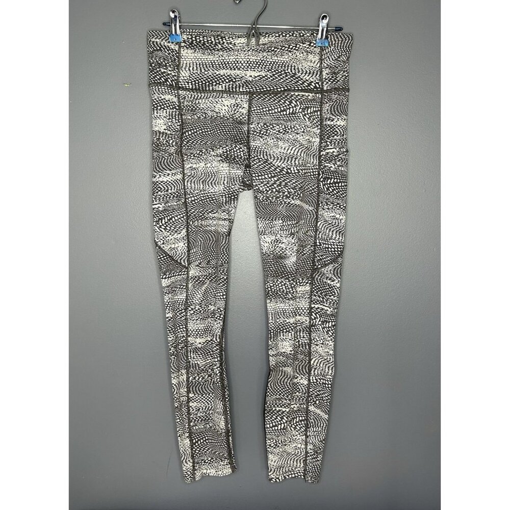 Lululemon Leggings Fast free 7/8 Tight II Womens 10 Swerve Vapor Metal Grey